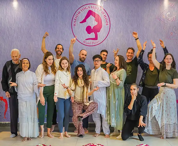 February yoga teacher training batch in hari om yoga vidya school